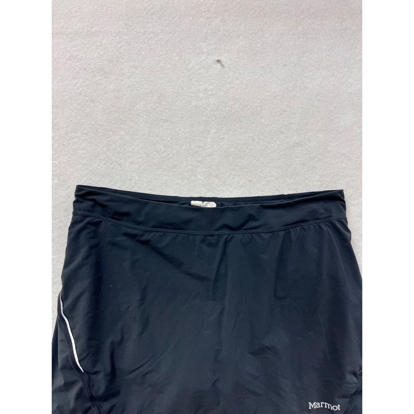 Marmot Athletic Skirt L Black Stretchy Performance Wear #8771