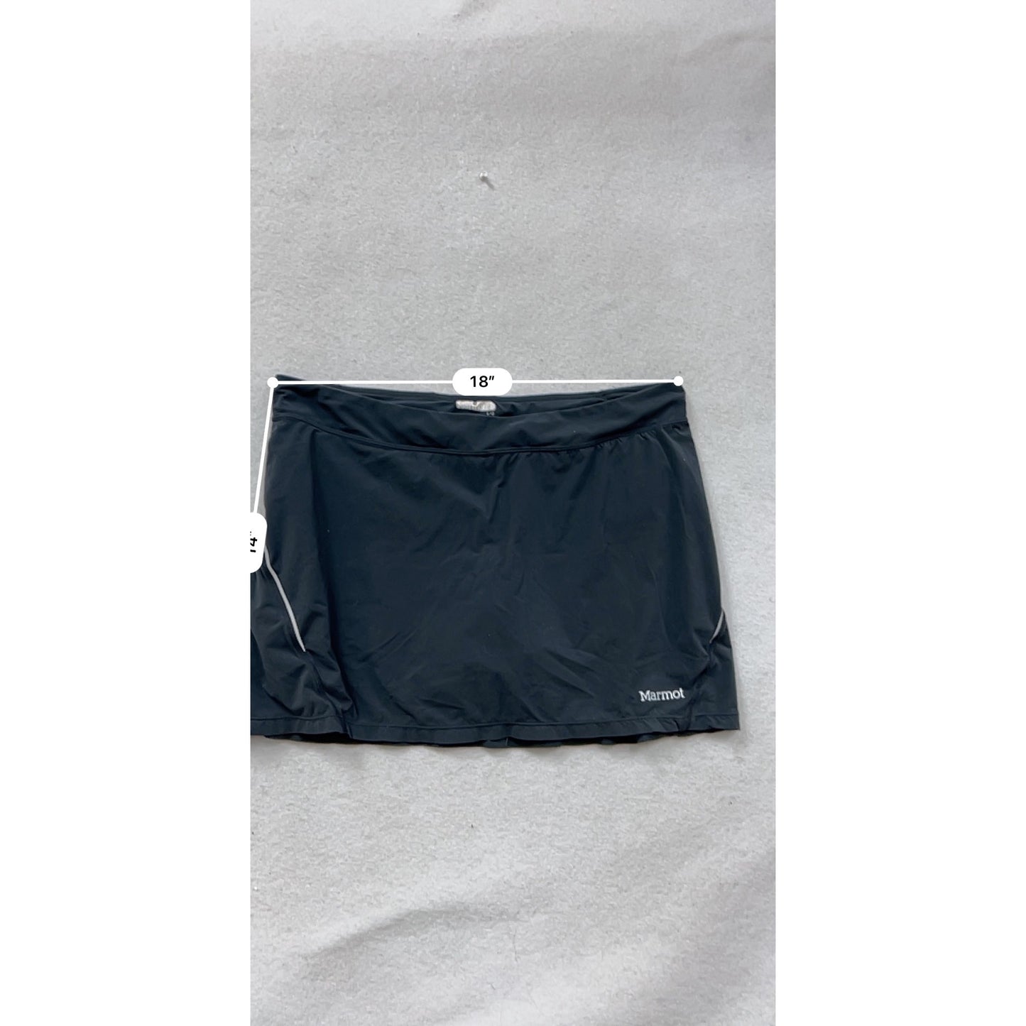 Marmot Athletic Skirt L Black Stretchy Performance Wear #8771