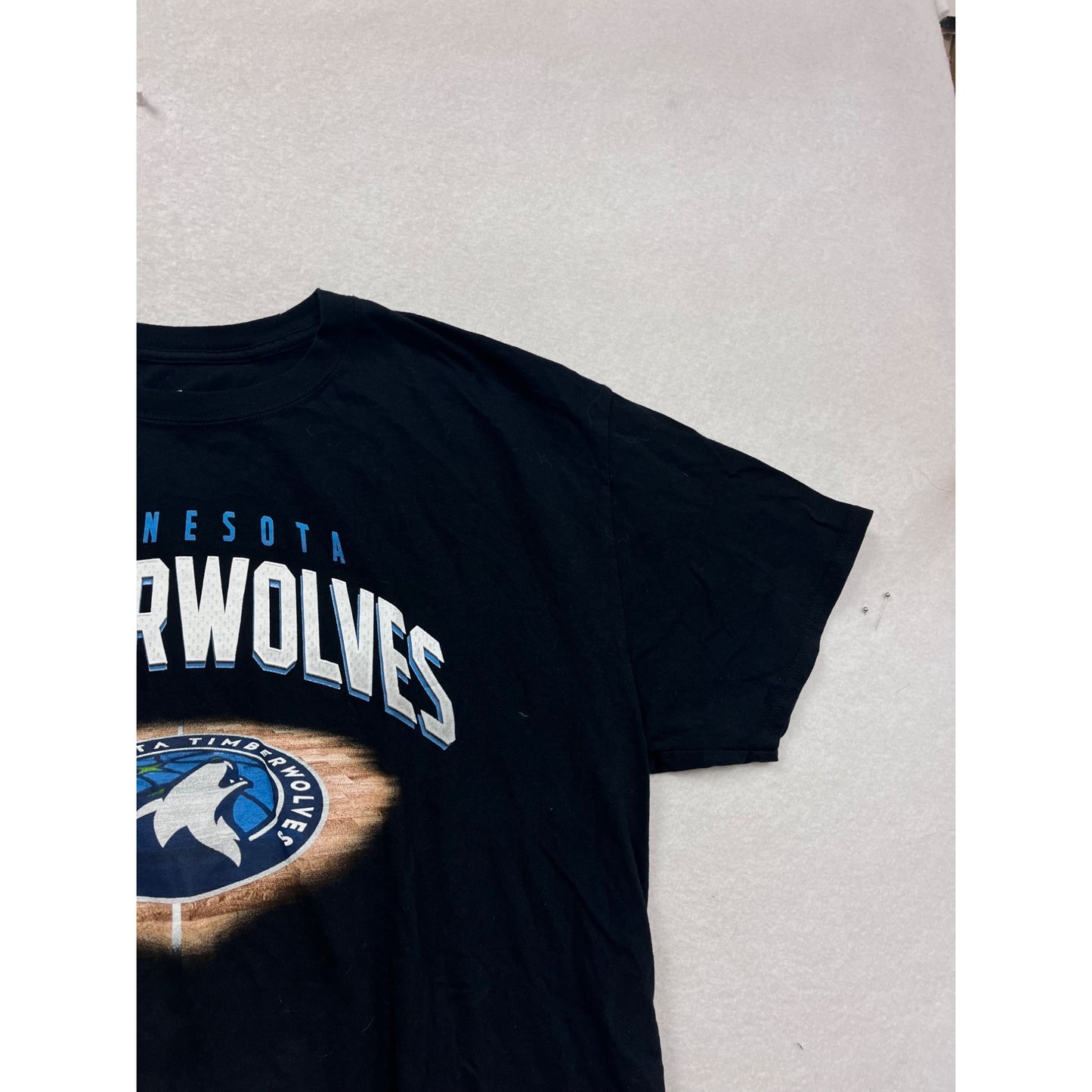 Minnesota Timberwolves NBA T-Shirt Black Size 2XL #356A