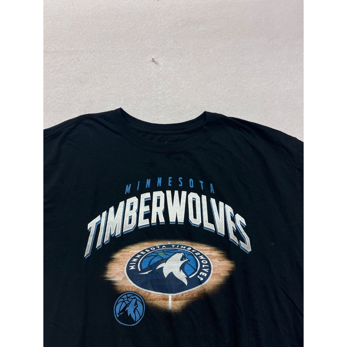 Minnesota Timberwolves NBA T-Shirt Black Size 2XL #356A