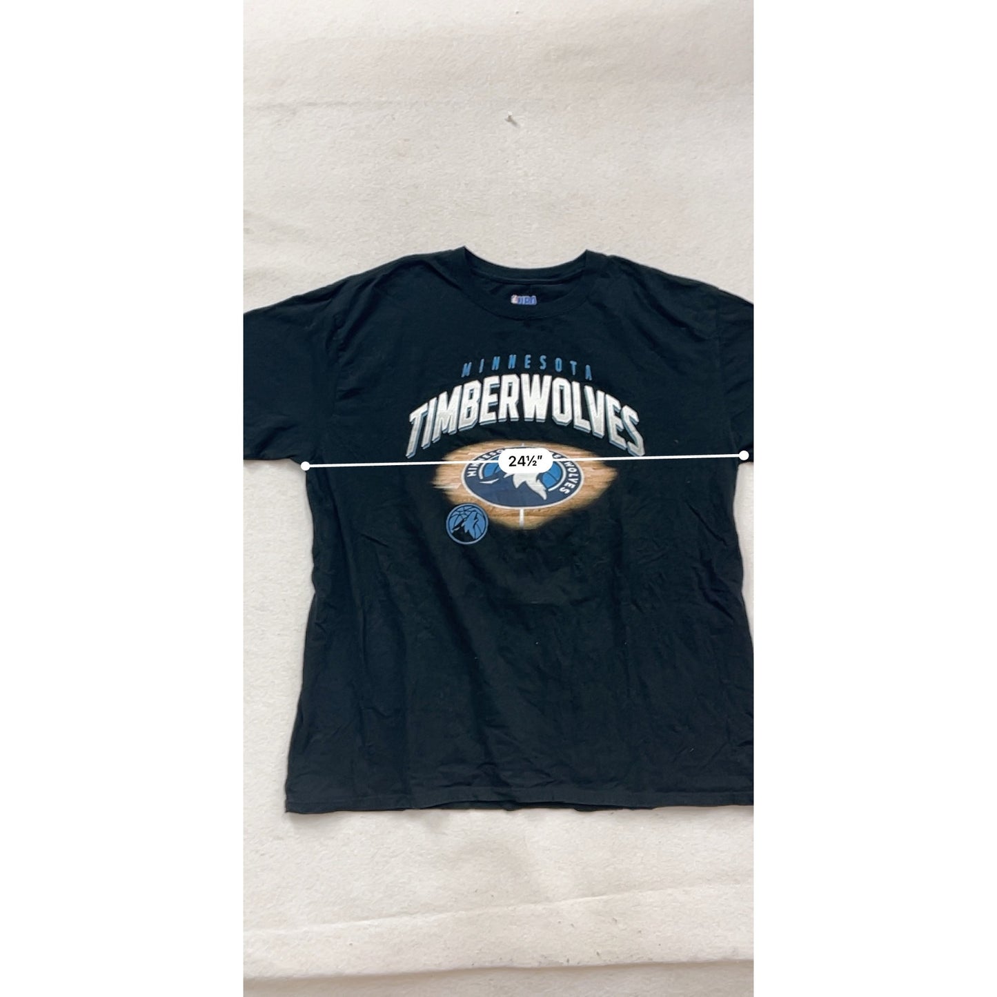 Minnesota Timberwolves NBA T-Shirt Black Size 2XL #356A