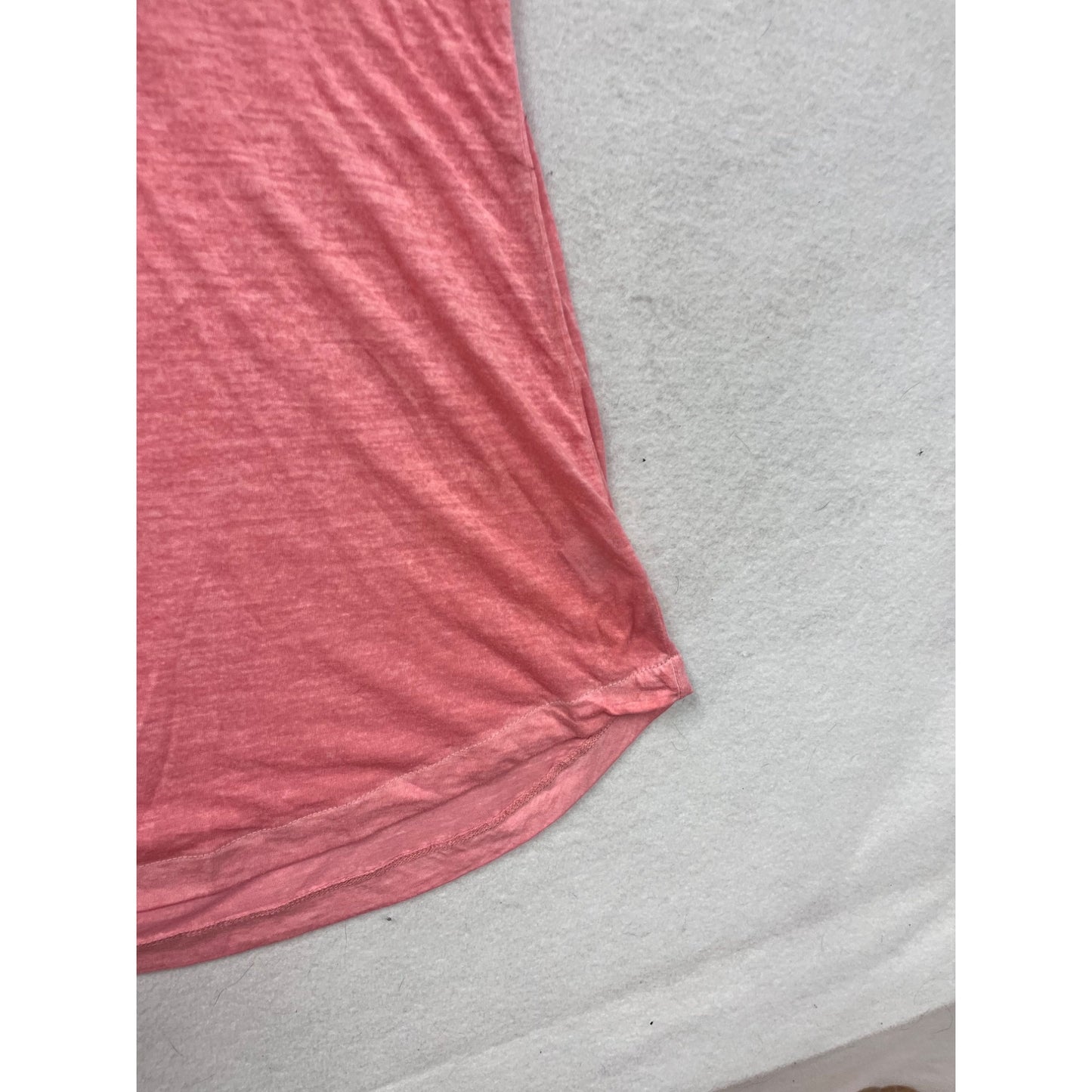 Style & Co Pink Short-Sleeve Sheer Pocket T-Shirt S #8515