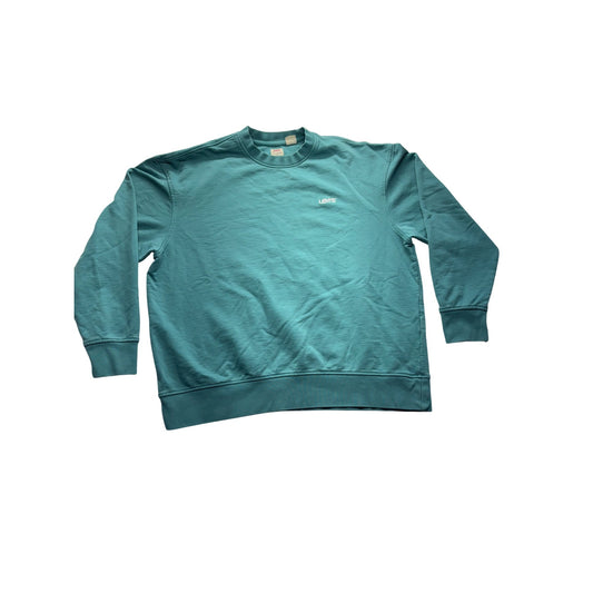 Levis Mens Relaxed Fit Teal Crewneck Sweatshirt #7589