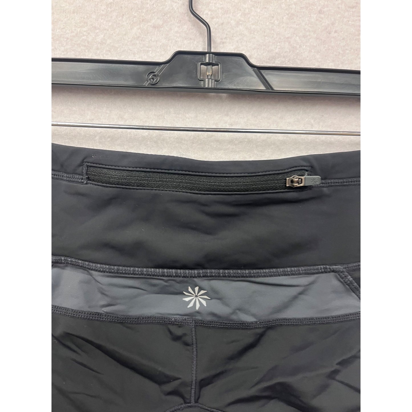 Athleta Womens Medium Black & Gray Athletic Biker Shorts #6799