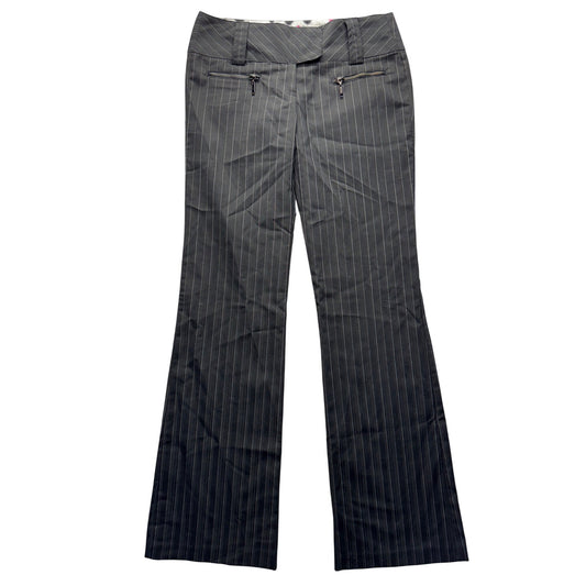 Joe Benbasset  Pinstripe Gray Dress Pants With Zipper Pockets Size M #19B