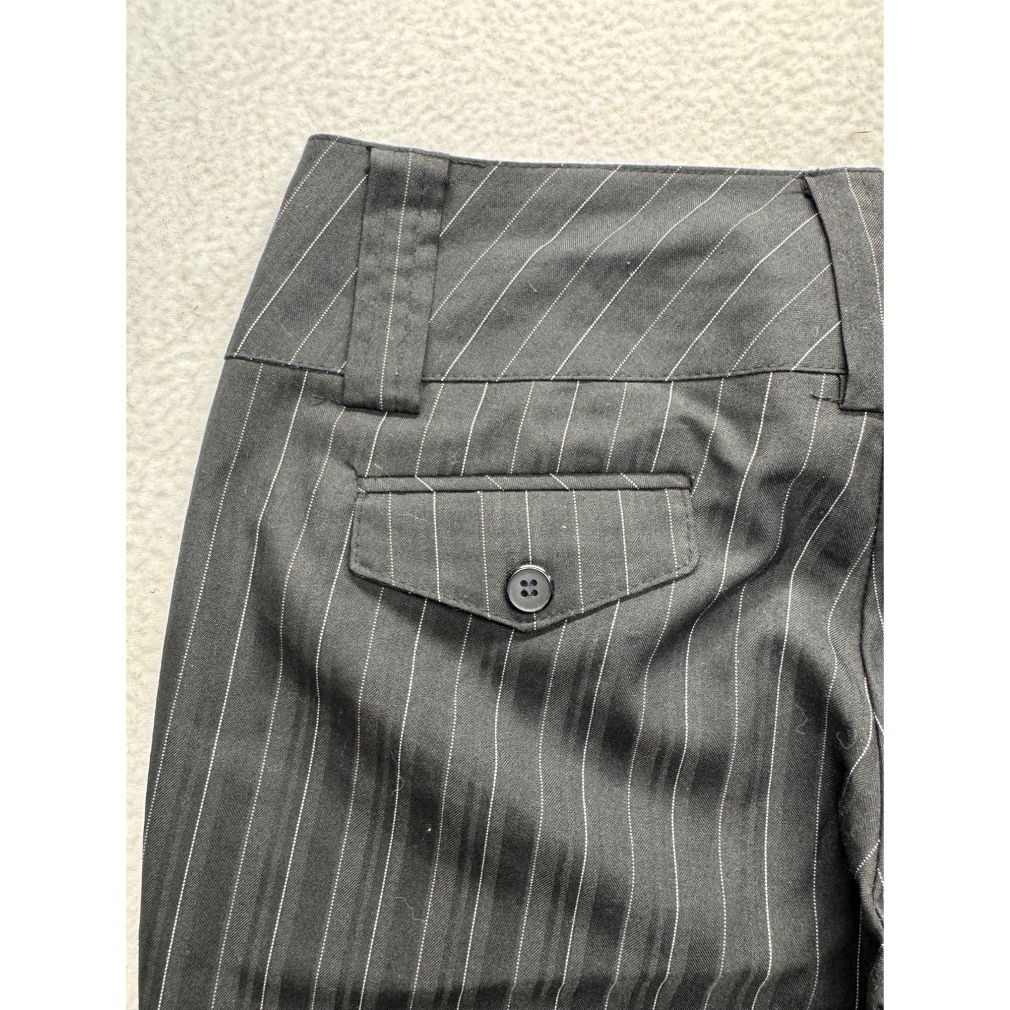Joe Benbasset  Pinstripe Gray Dress Pants With Zipper Pockets Size M #19B