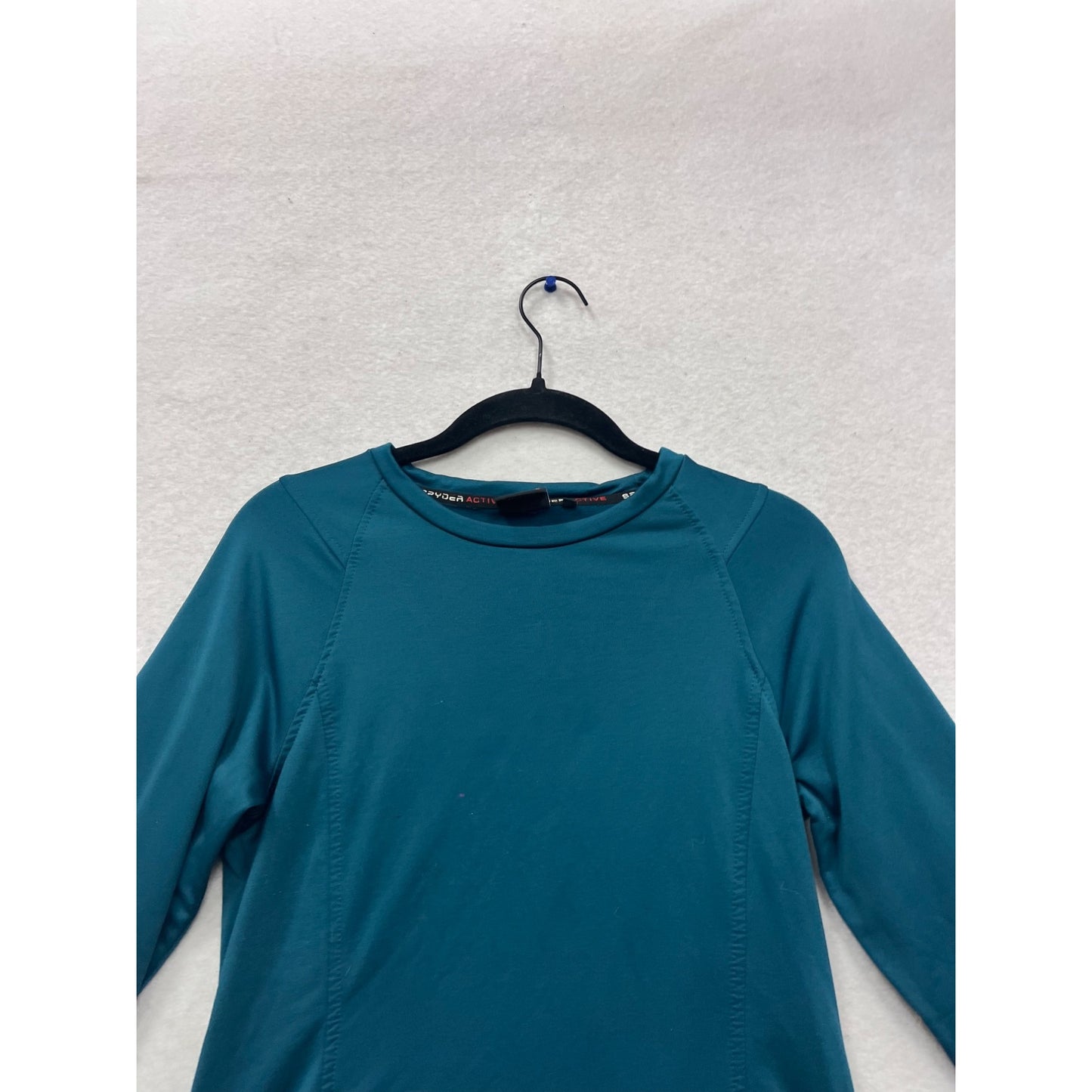 Spyder Active Long Sleeve Athletic Shirt S Teal #479A