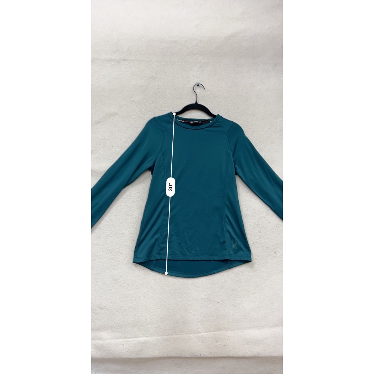 Spyder Active Long Sleeve Athletic Shirt S Teal #479A