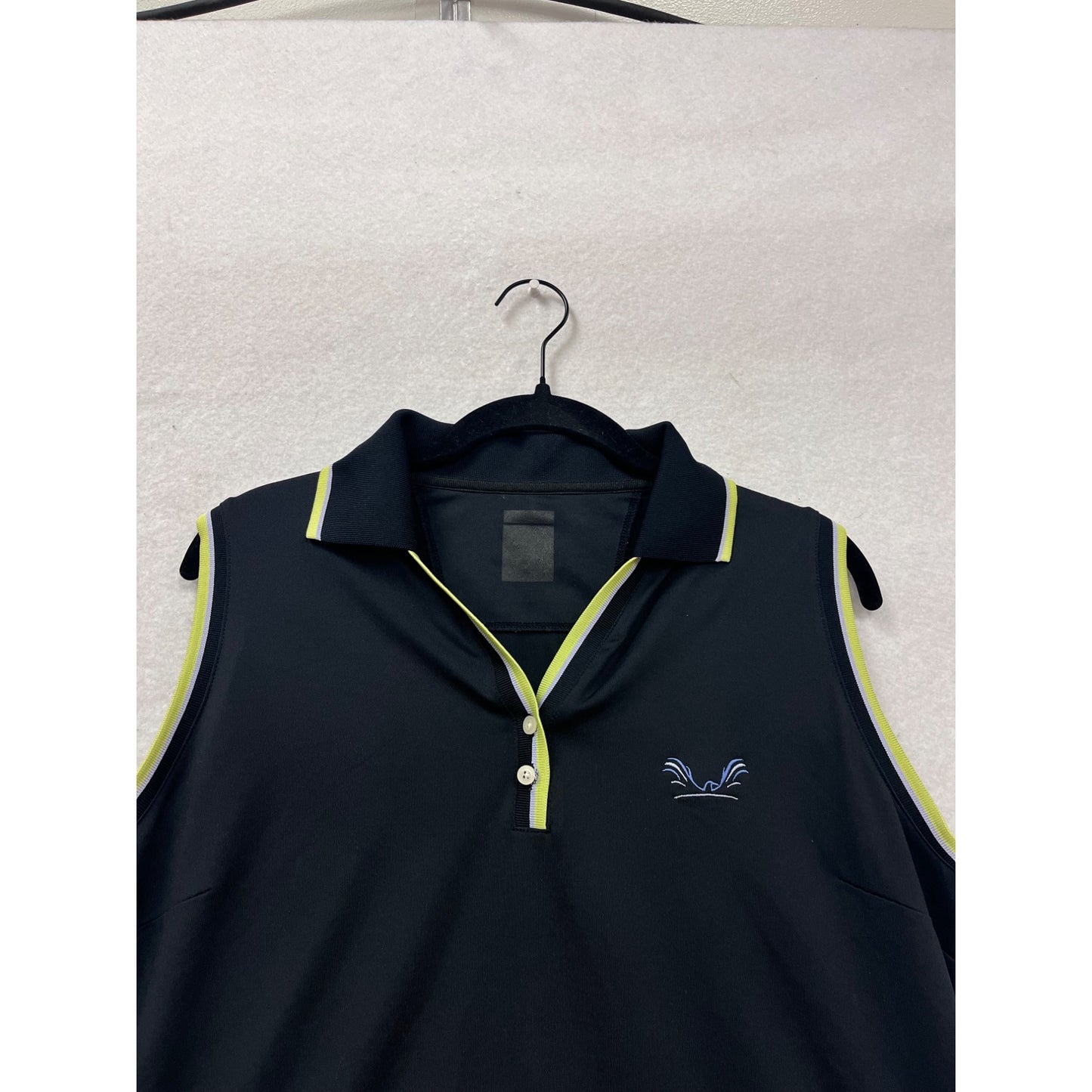 Sleeveless Navy Golf Polo For Active Sportswear #153A