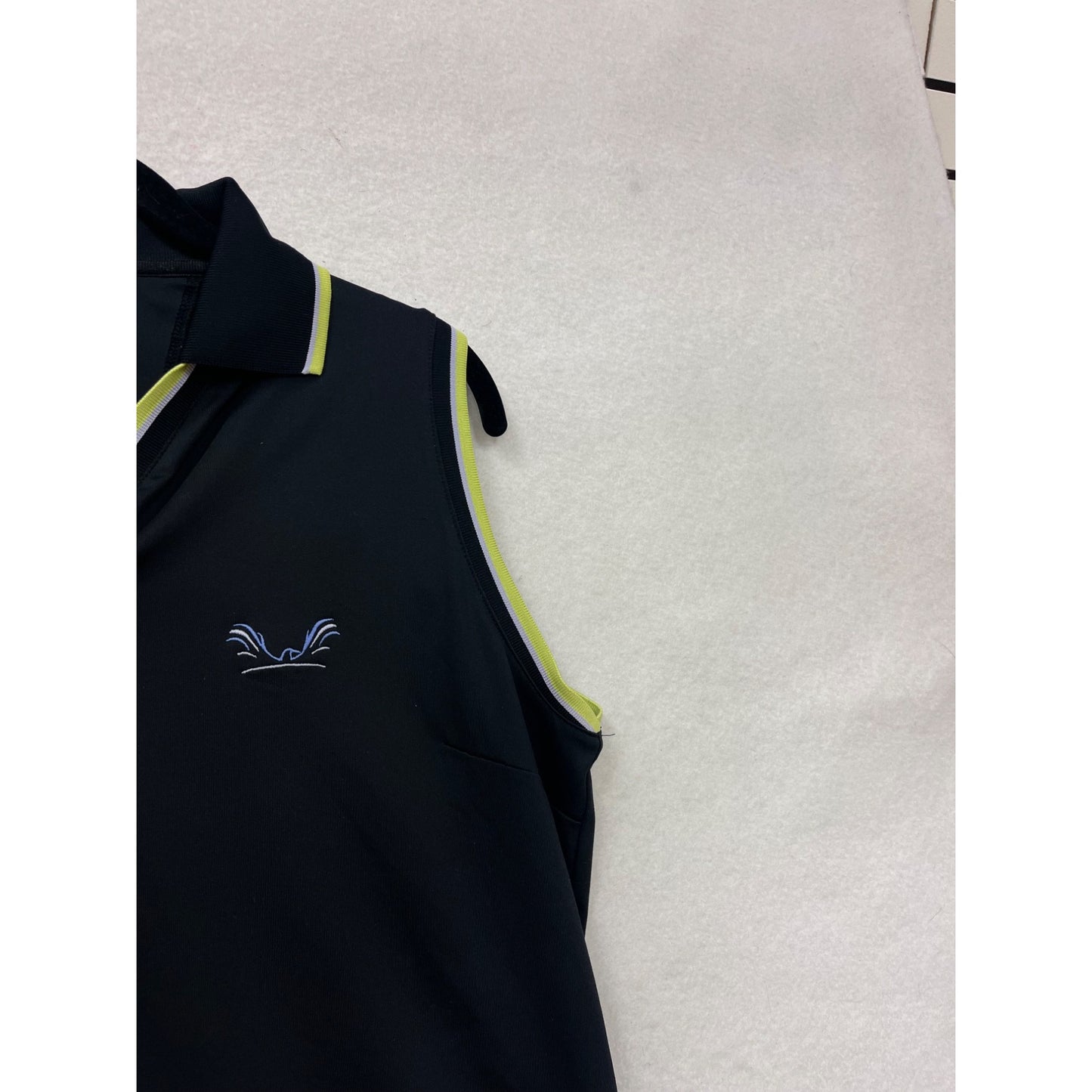 Sleeveless Navy Golf Polo For Active Sportswear #153A