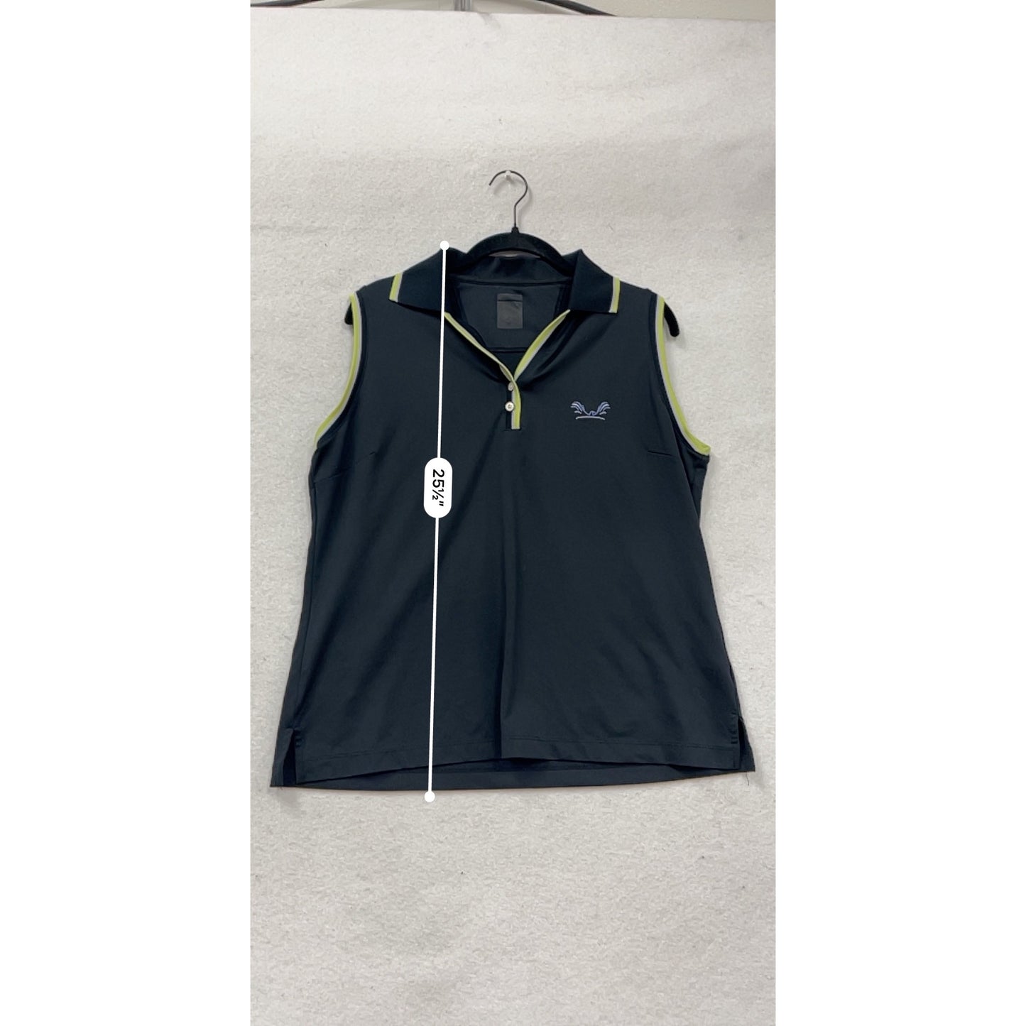 Sleeveless Navy Golf Polo For Active Sportswear #153A