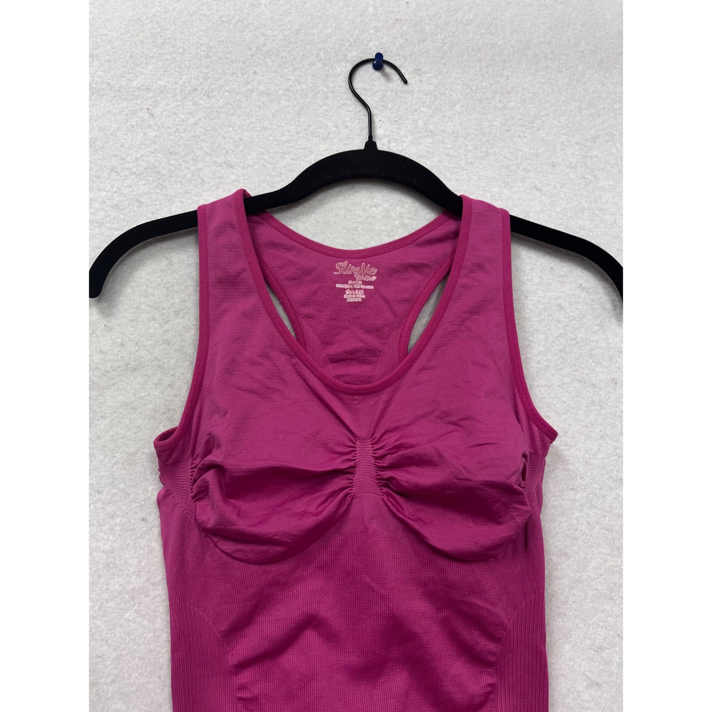 SlimMe By MeMoi Fuchsia Seamless Shaping Tank Top Size S #692A