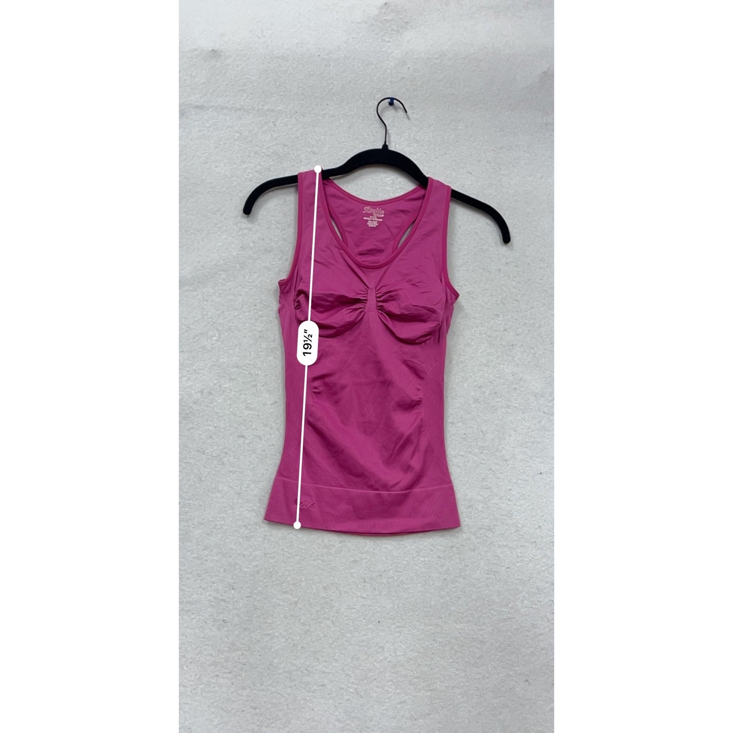 SlimMe By MeMoi Fuchsia Seamless Shaping Tank Top Size S #692A