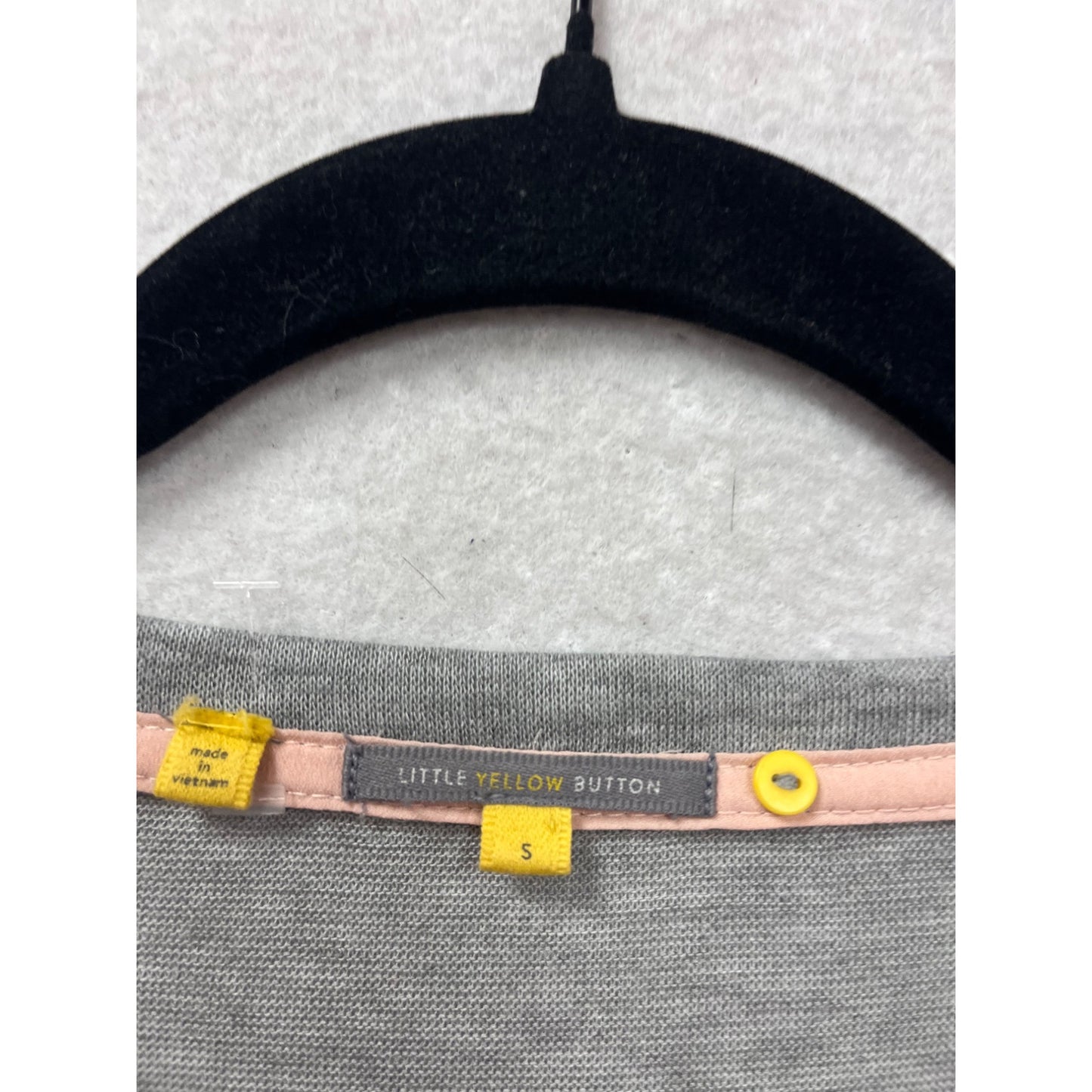 Little Yellow Button Layered Top Size S #750A