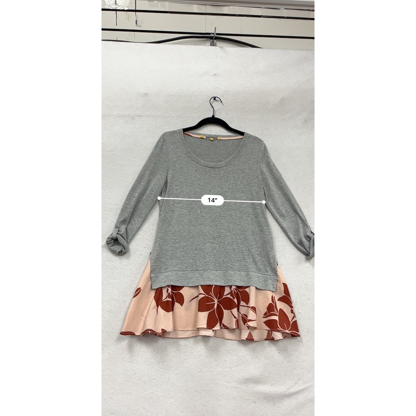 Little Yellow Button Layered Top Size S #750A