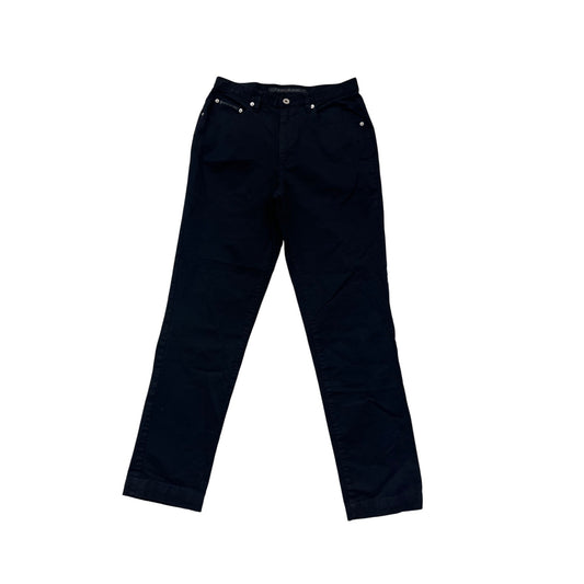 DKNY Jeans Black Mid-Rise Straight Leg Pants Size 12 #860A