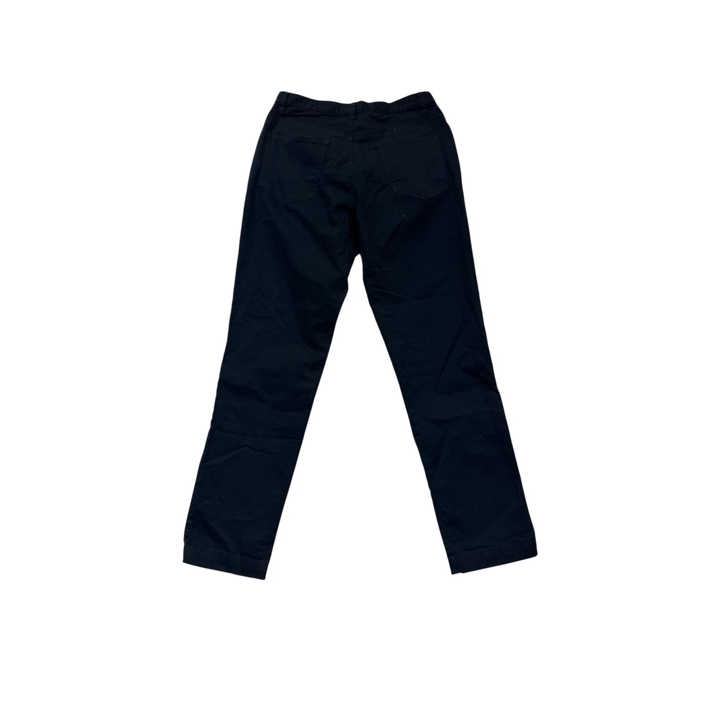 DKNY Jeans Black Mid-Rise Straight Leg Pants Size 12 #860A