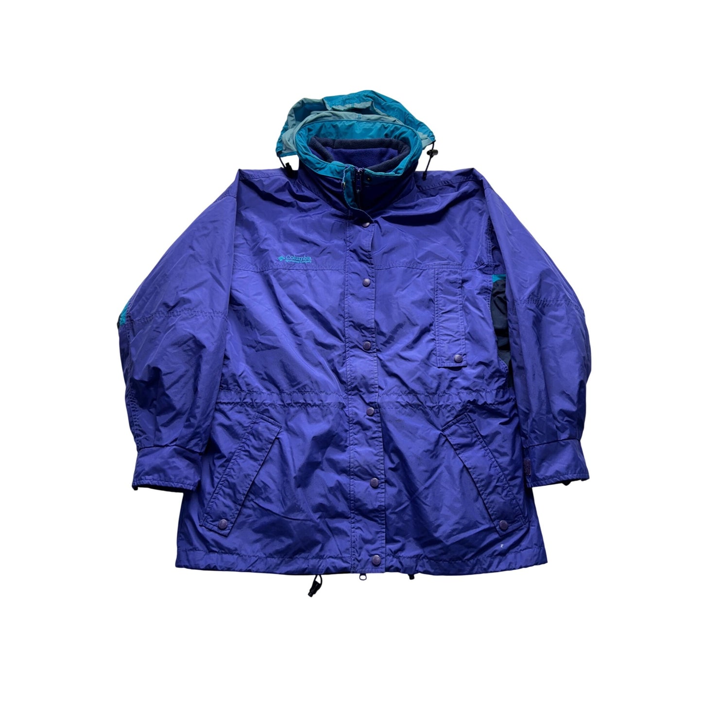Columbia Womens Longs Peak Jacket L LL Waterproof 9492