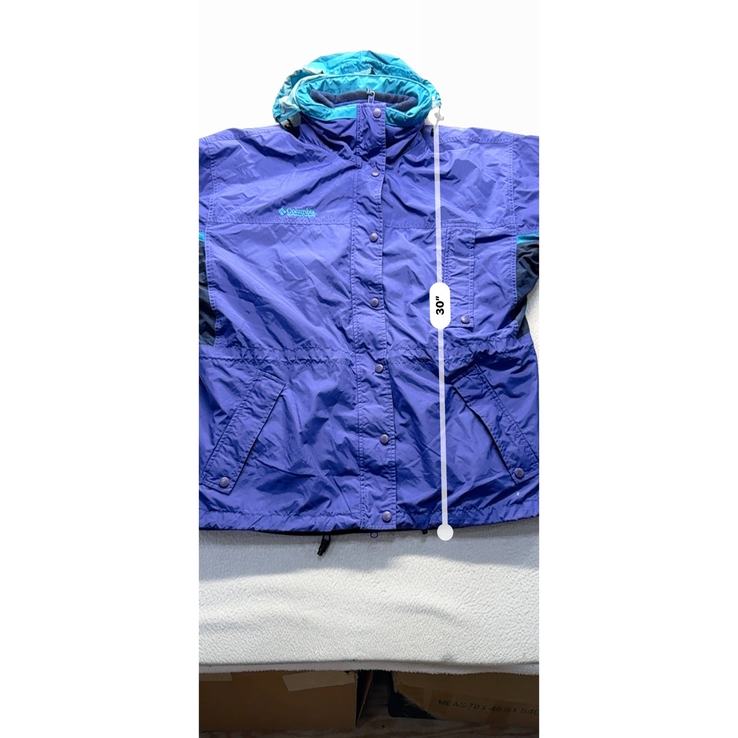 Columbia Womens Longs Peak Jacket L LL Waterproof 9492