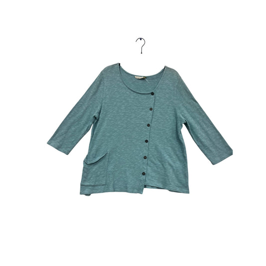 Chalet Womens Asymmetrical Button Top M USA #823A