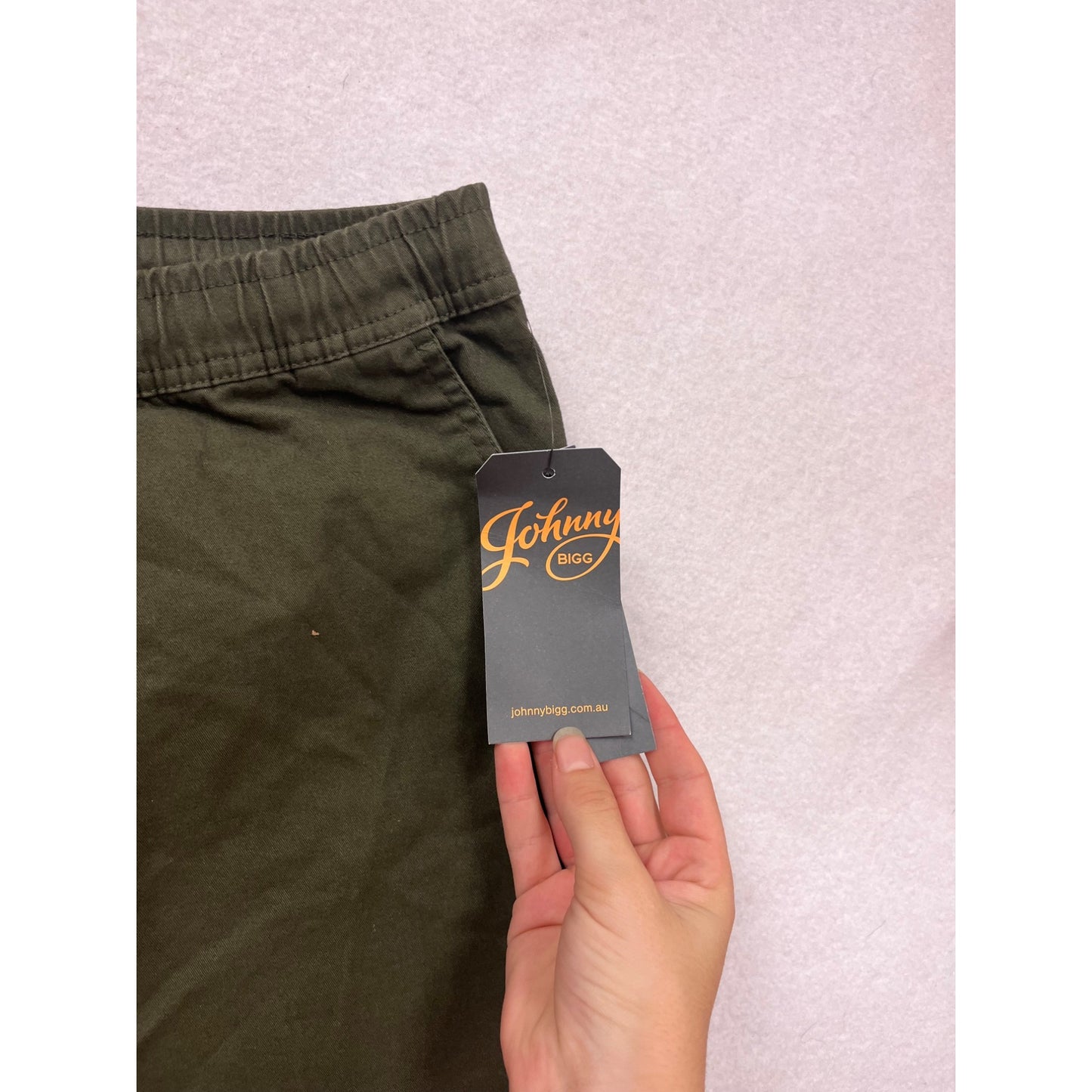 Johnny Bigg Green Elastic Waist Shorts Size XL #712A