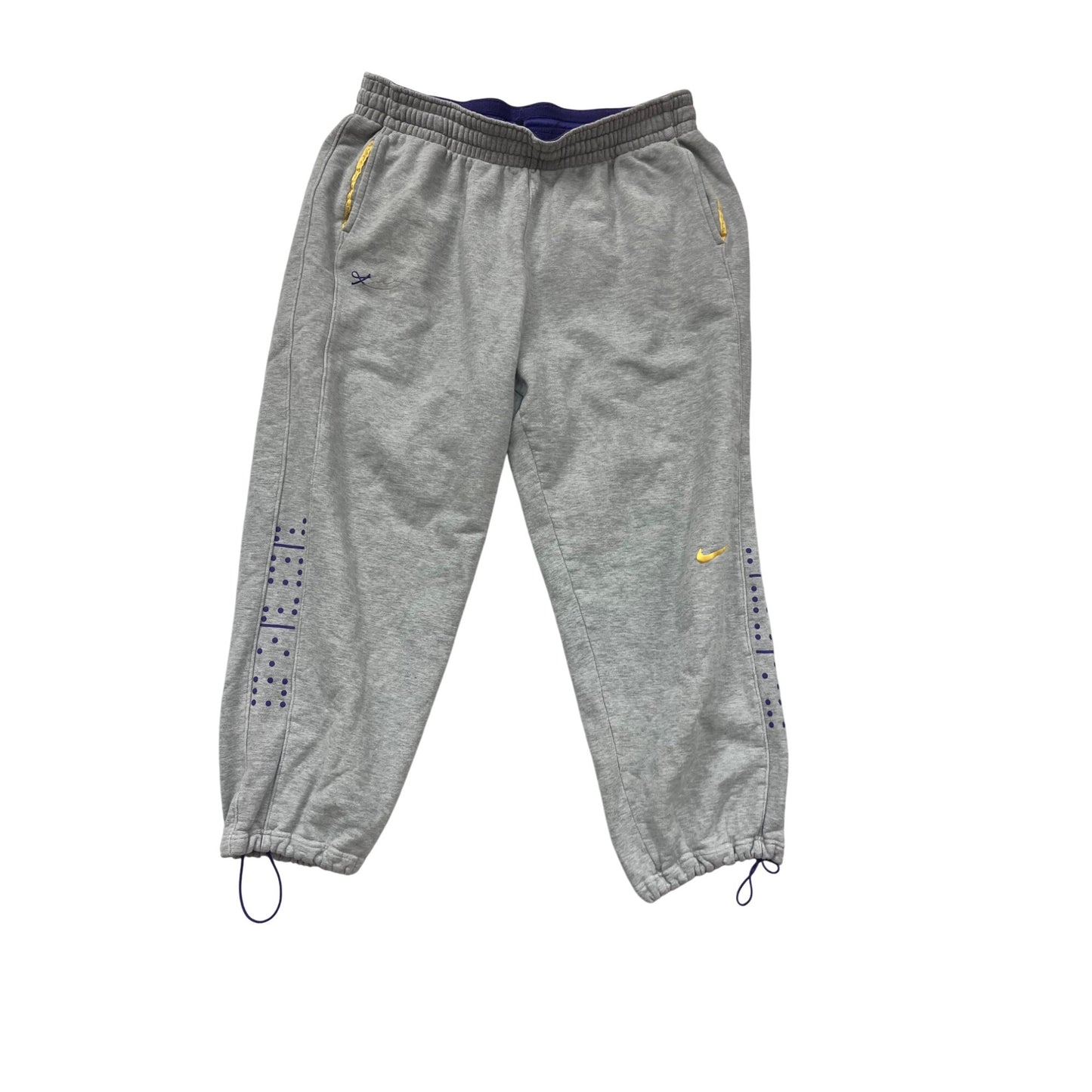 Nike Gray Sweatpants 3XL 100% Cotton With Elastic Waist & Cuffs #368A