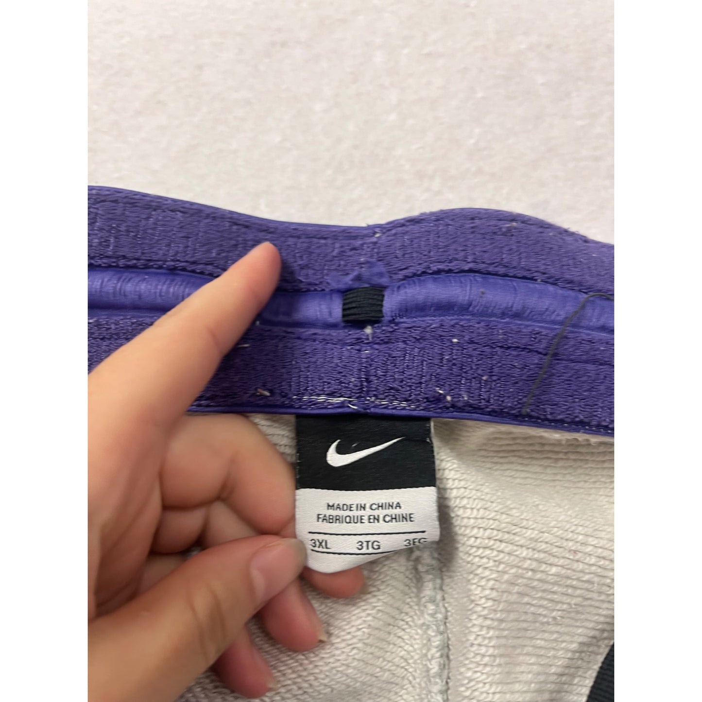 Nike Gray Sweatpants 3XL 100% Cotton With Elastic Waist & Cuffs #368A