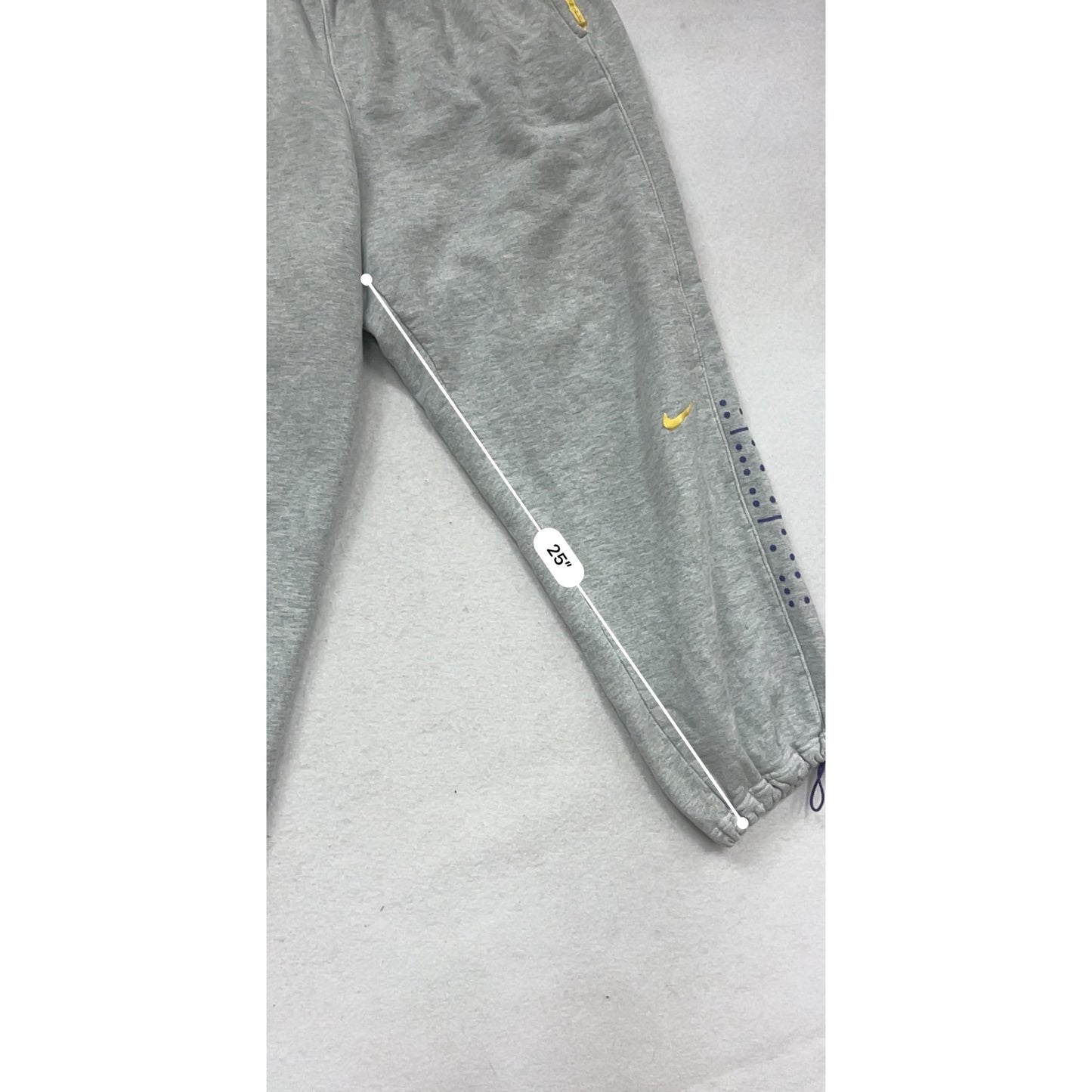 Nike Gray Sweatpants 3XL 100% Cotton With Elastic Waist & Cuffs #368A