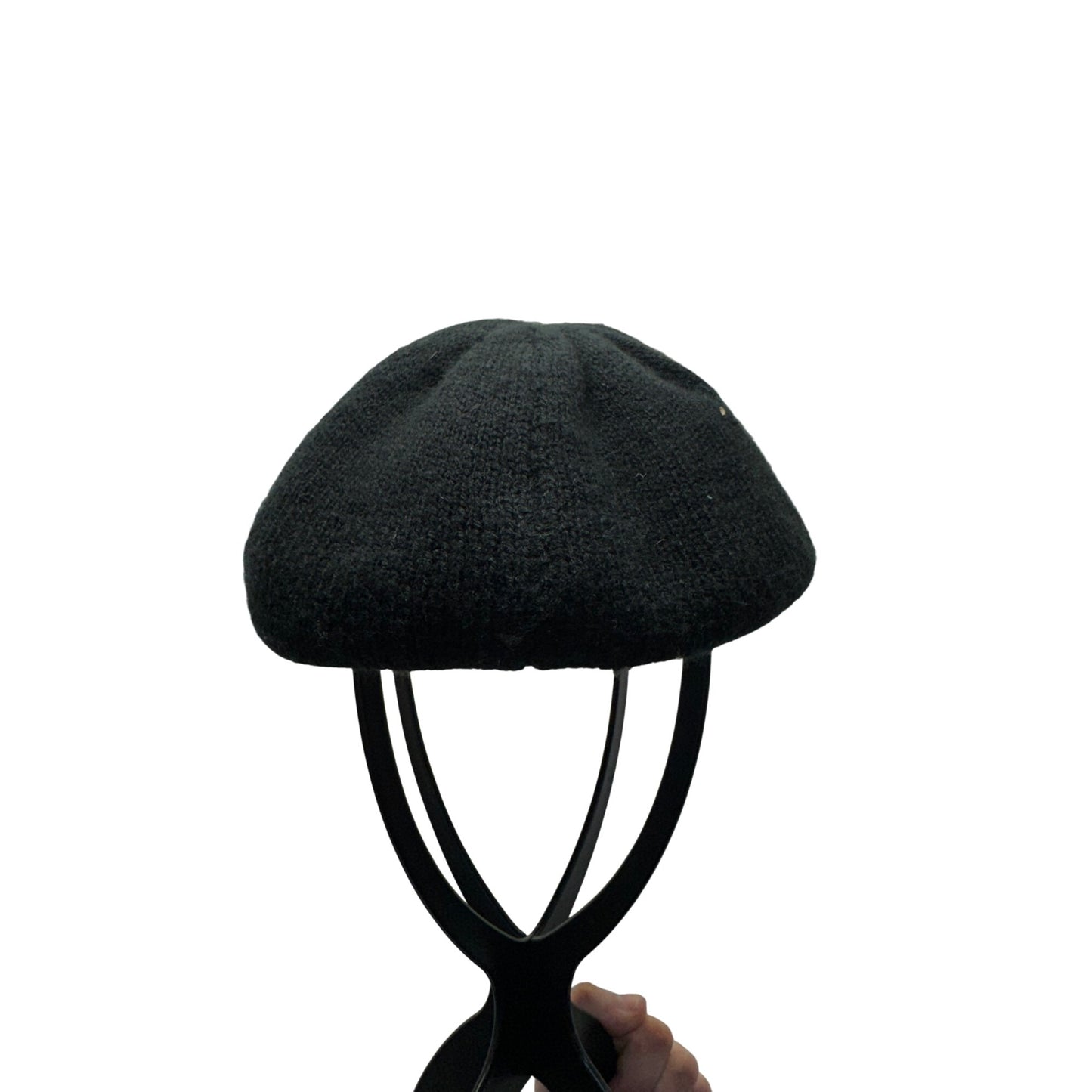 Fownes Black Acrylic Newsboy Cap One Size Made In Philippines #9614