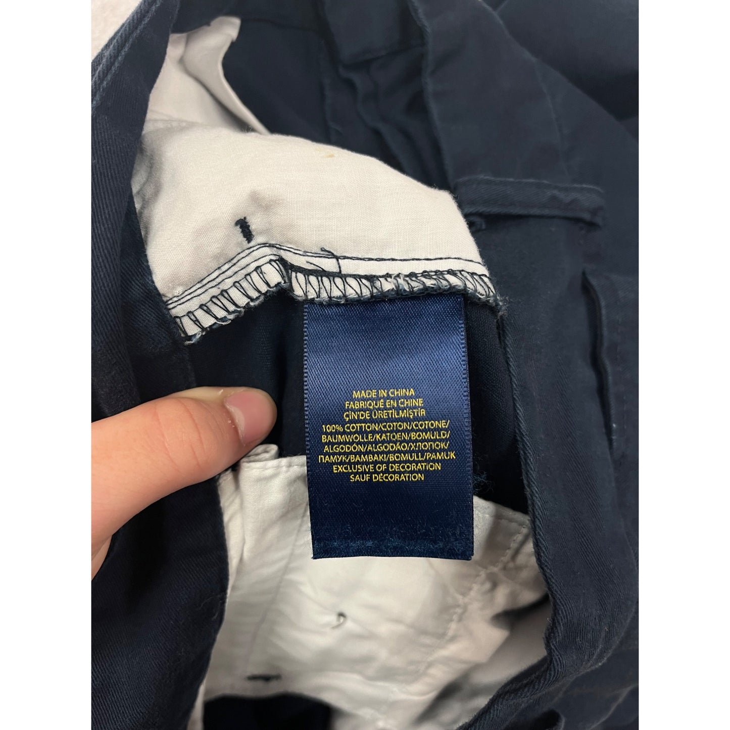 Polo Ralph Lauren Navy Blue Pants Size 18 #8490