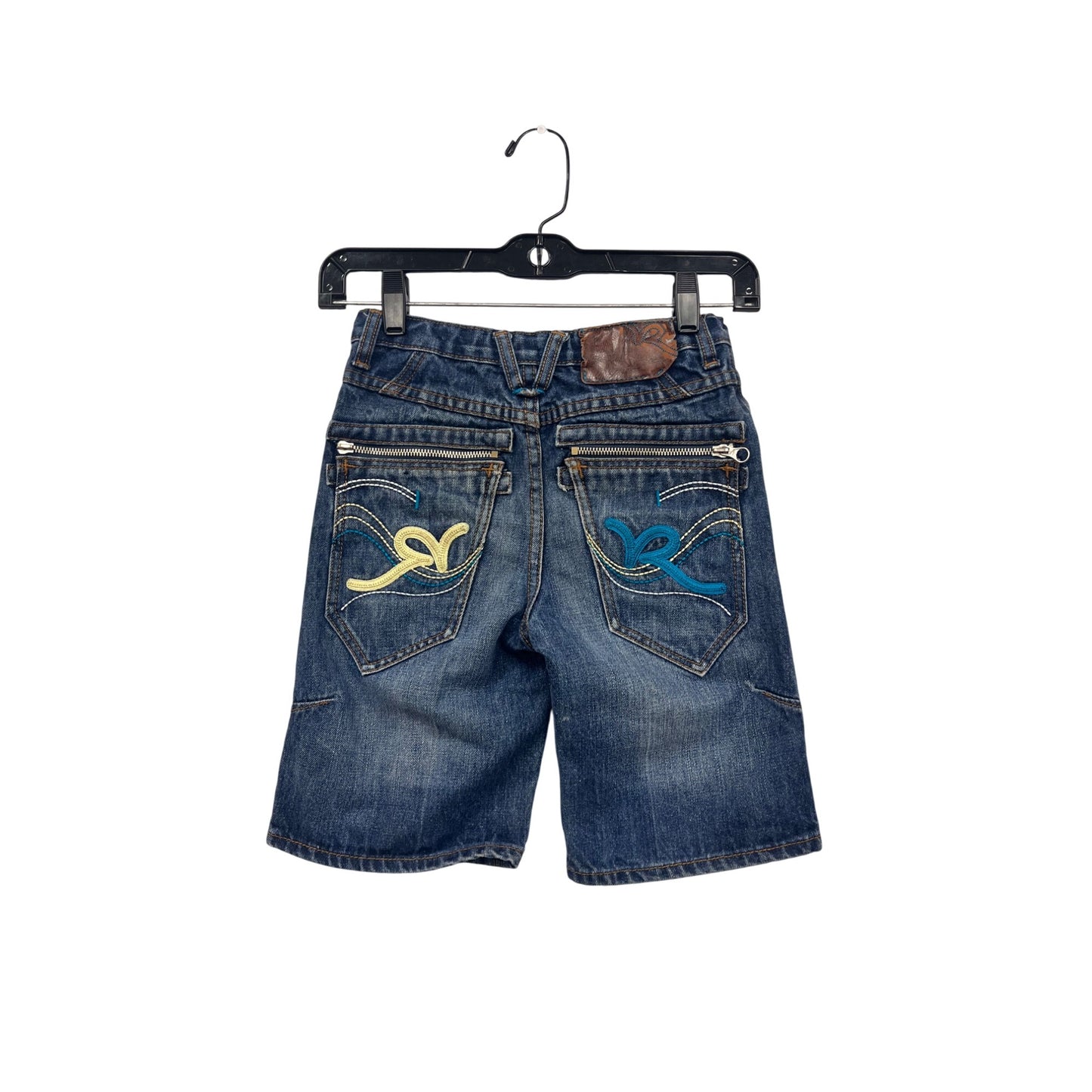 Rocawear Boys Size 6 Y2K Denim Jean Shorts With Embroidered Back Pockets #8006