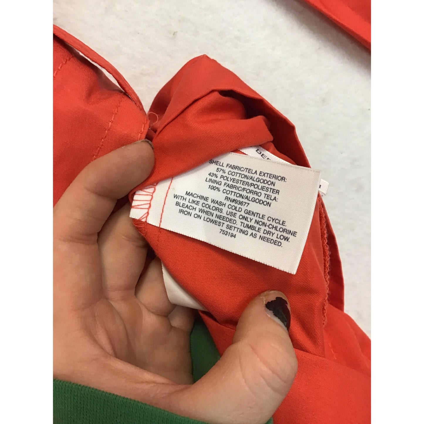 St. Johns Bay Womens Double-Breasted Belted Trench Coat XL Orange #208