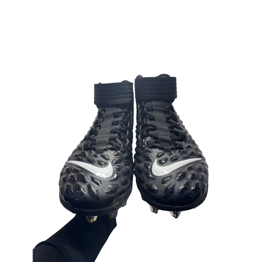 Nike Force Savage Pro 2 Football Cleats Black High Top Molded Cleats #9020