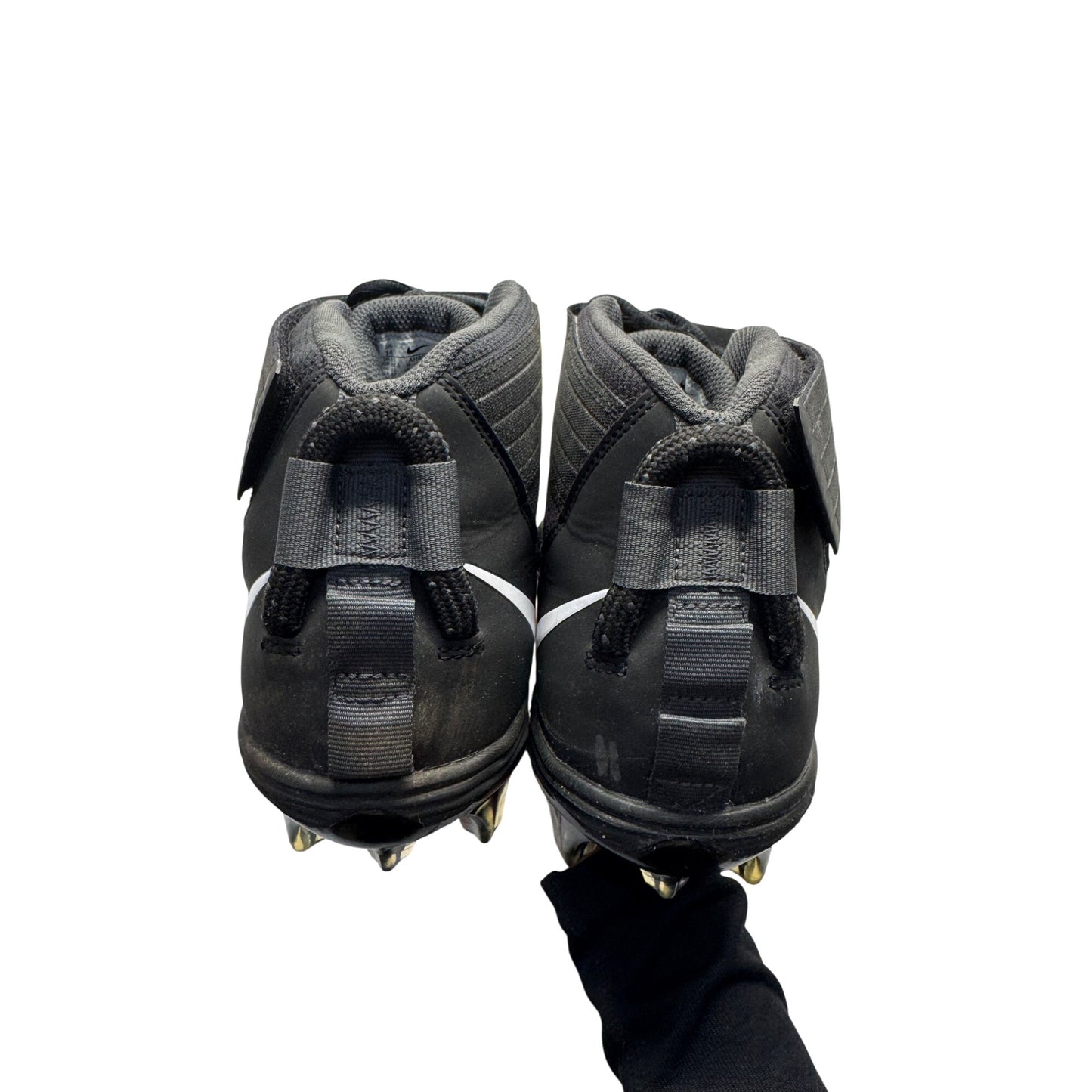Nike Force Savage Pro 2 Football Cleats Black High Top Molded Cleats #9020
