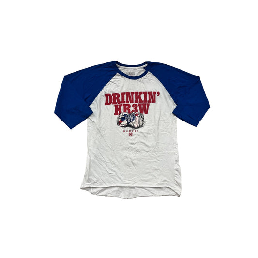 Drinkin KR3W Raglan Graphic Tee #8545