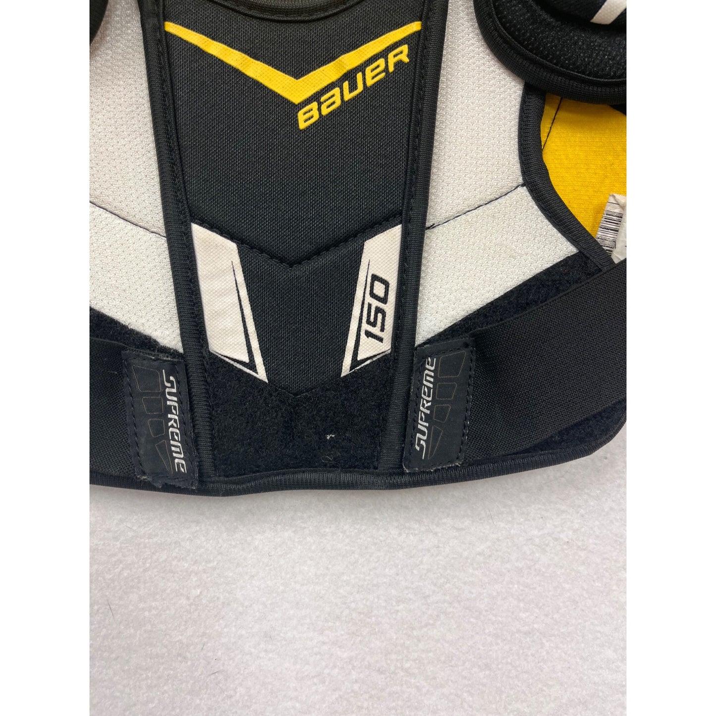 Bauer Supreme 150 Youth Medium Shoulder Pads Hockey Gear Black & Yellow #6324