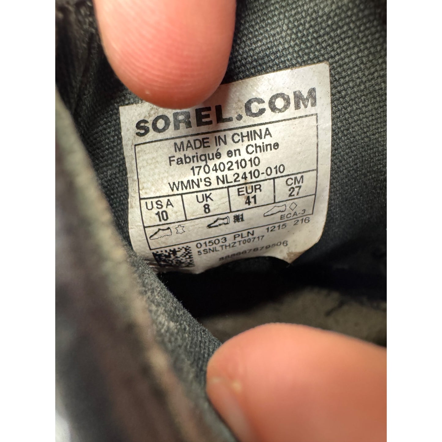 Sorel Waterproof Ankle Duck Boots Black Leather Rubber Sole #142B