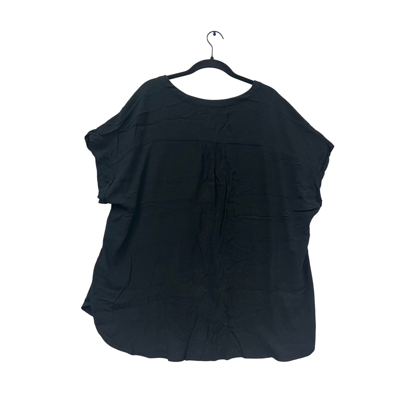 Orvis Black Button-Down Blouse XXL #503A