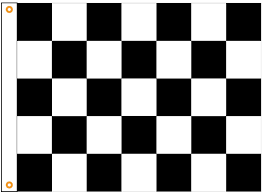 Black & White Checkered Flag #36