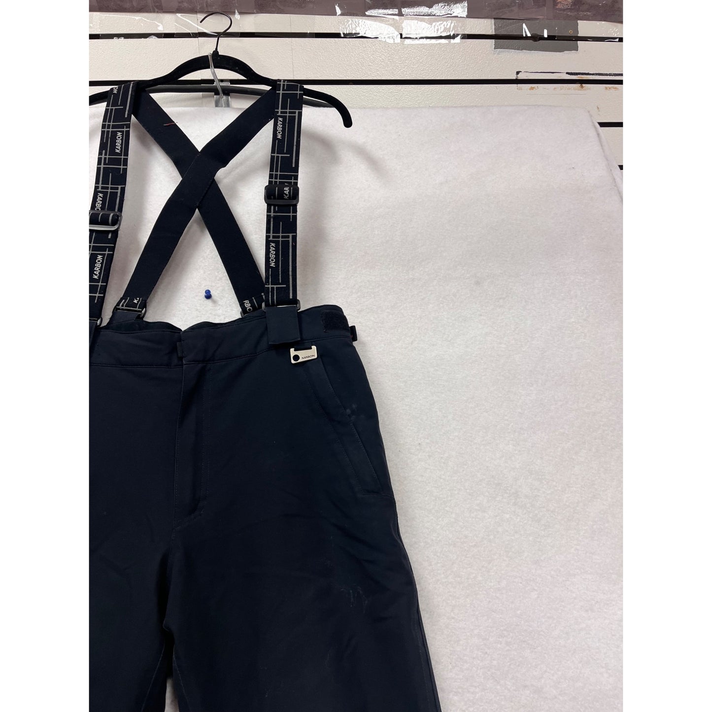 Karbon Ski Pants Size L With Suspenders Black #622A