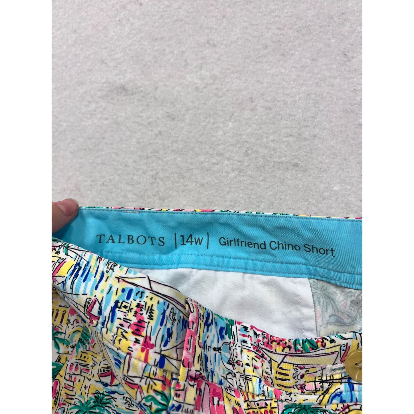 Talbots Girlfriend Chino Shorts 14W #595A