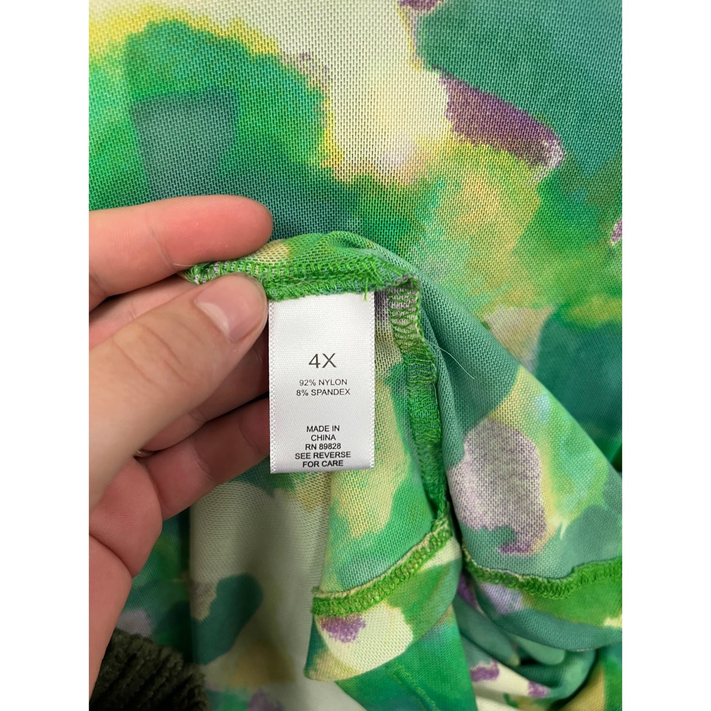 Lori Goldstein Womens Sheer Button-Front Blouse 4X #8243