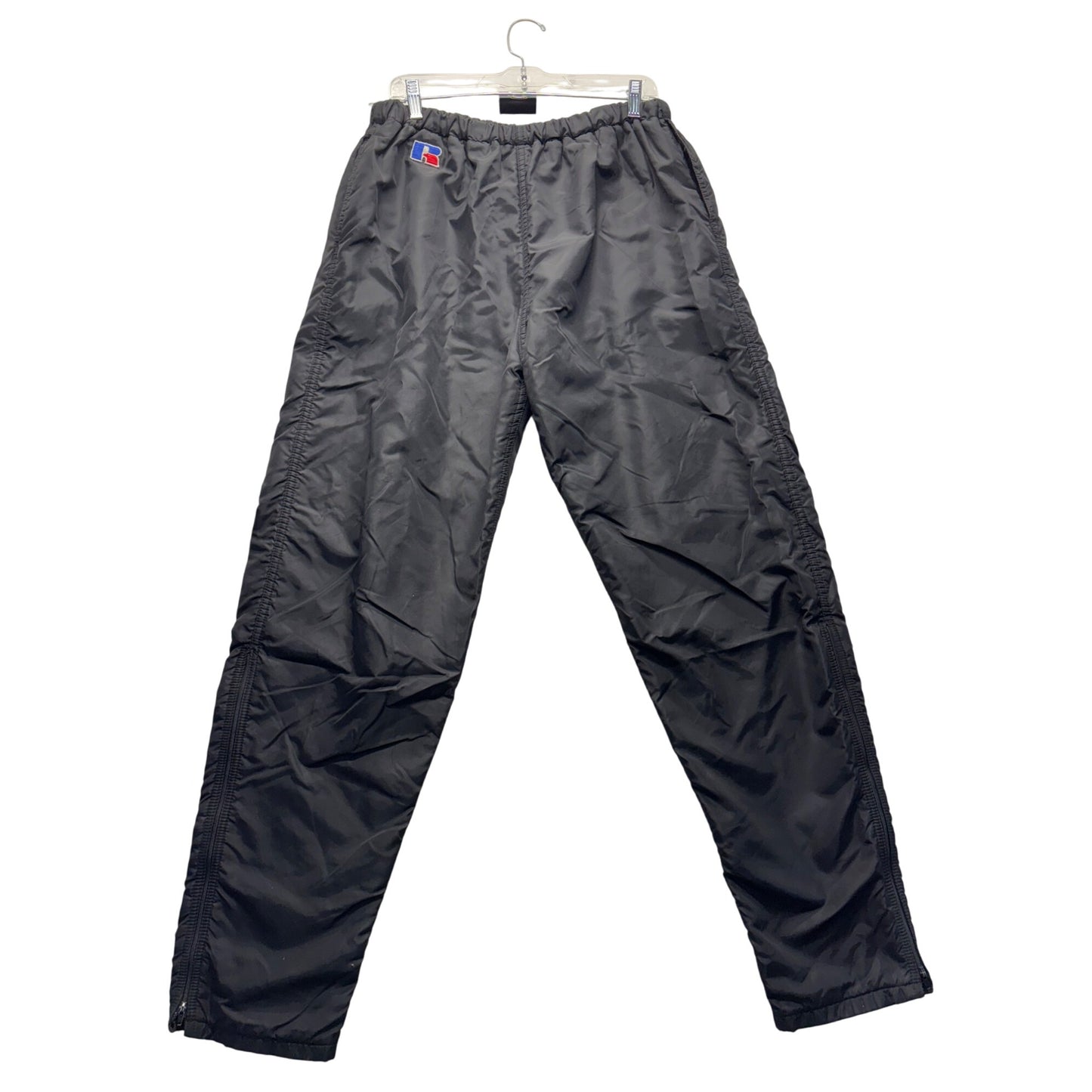 Vintage Russell Athletic Black Nylon Track Pants #7622