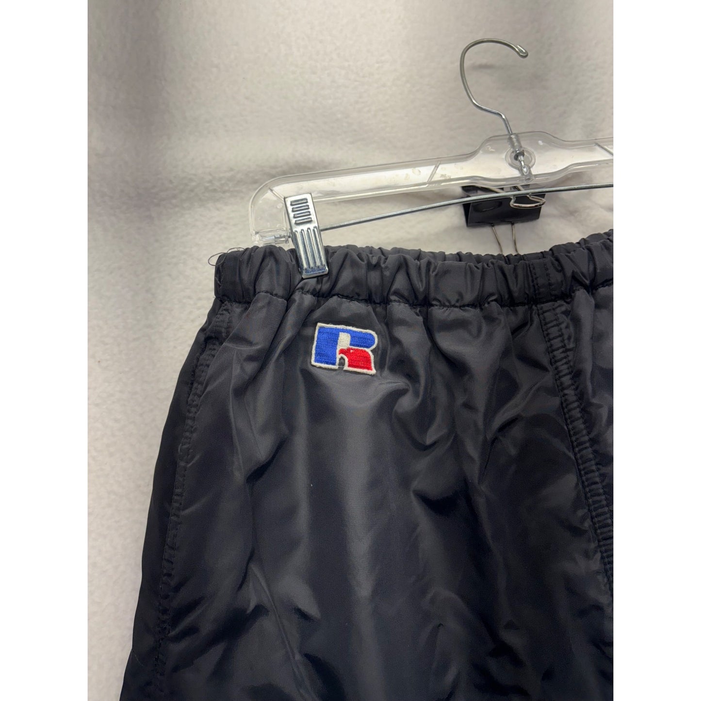 Vintage Russell Athletic Black Nylon Track Pants #7622