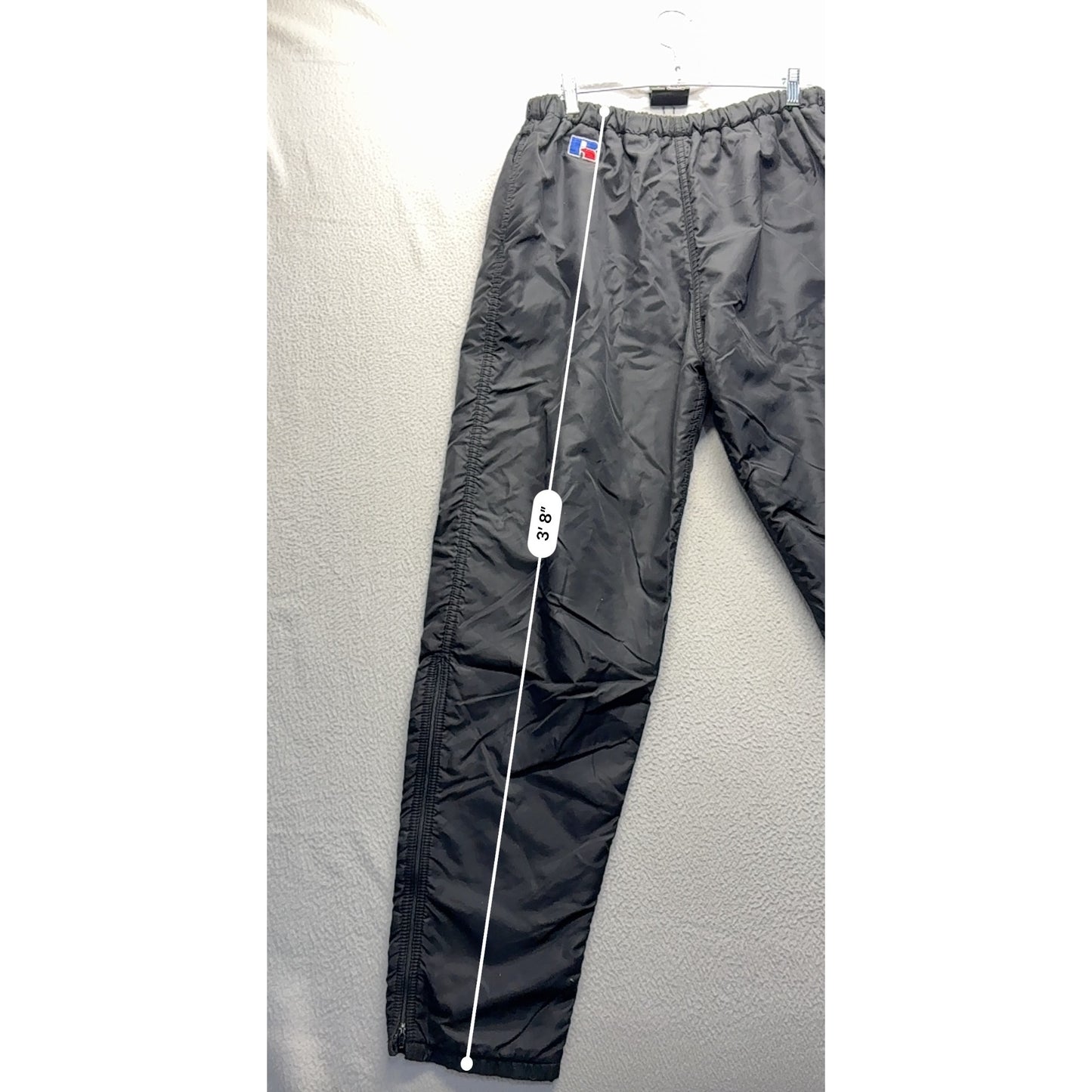 Vintage Russell Athletic Black Nylon Track Pants #7622