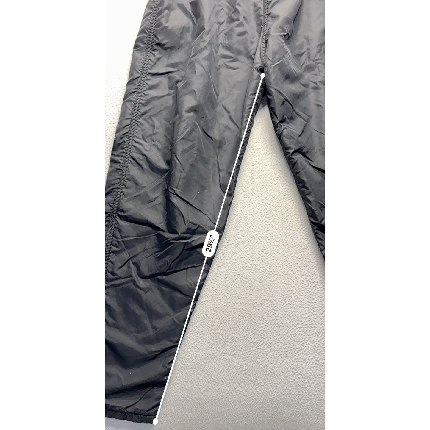 Vintage Russell Athletic Black Nylon Track Pants #7622