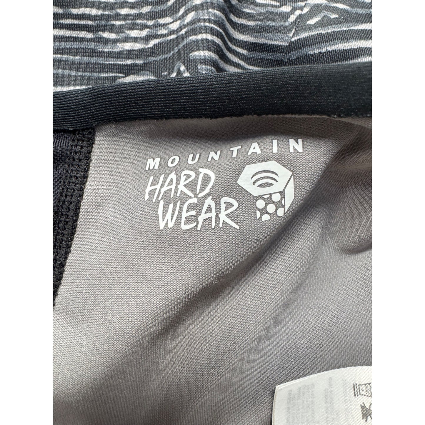 Mountain Hardwear Medium Strappy Racerback Sports Bra Black & Gray 4B