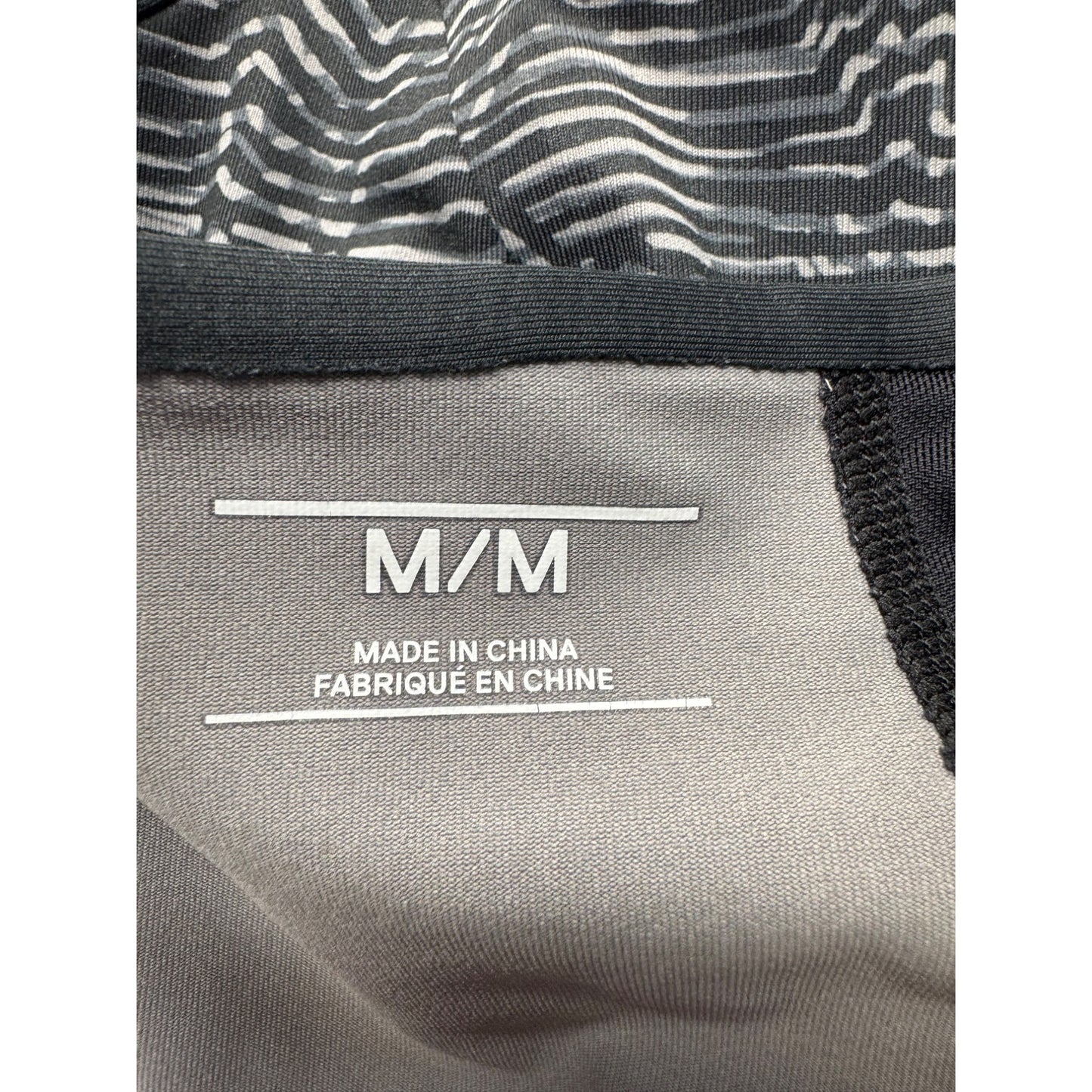 Mountain Hardwear Medium Strappy Racerback Sports Bra Black & Gray 4B