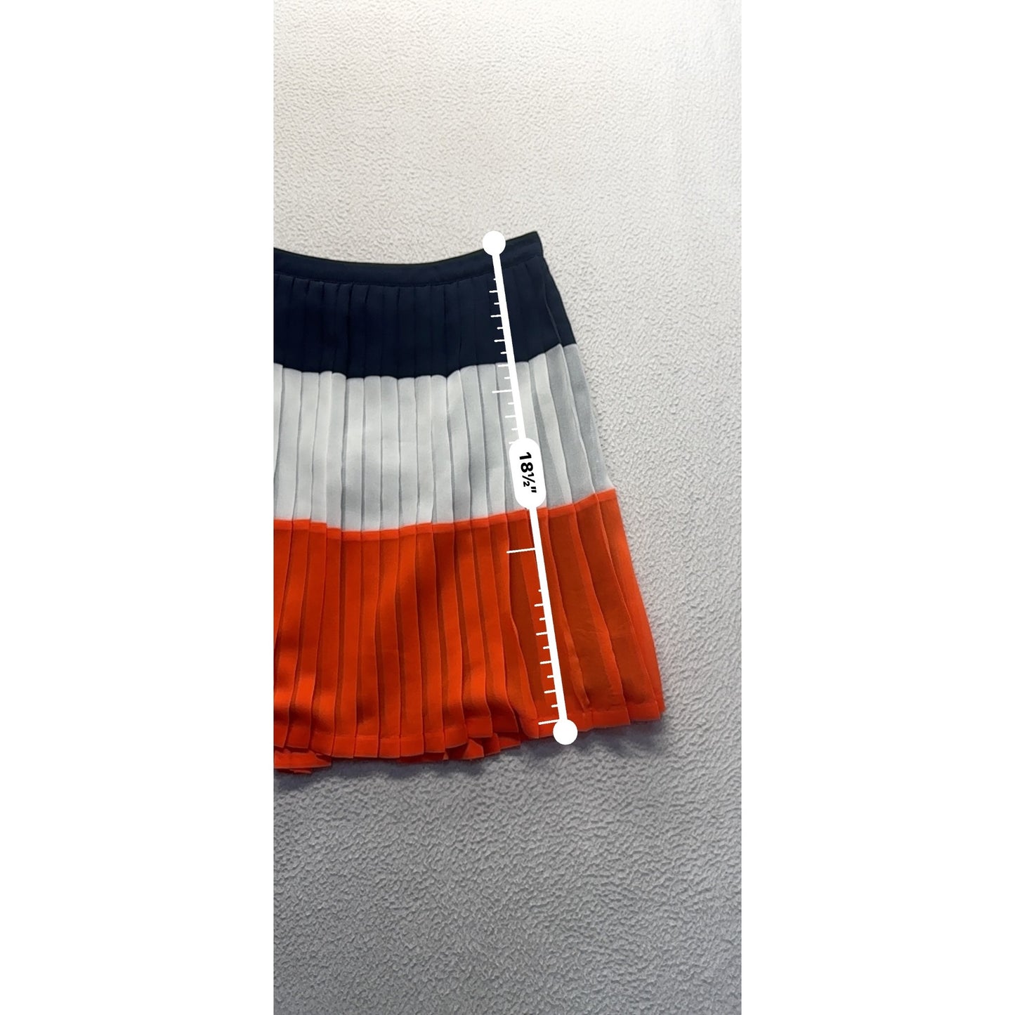 Banana Republic Color Block Pleated Skirt 0 Polyester #198B