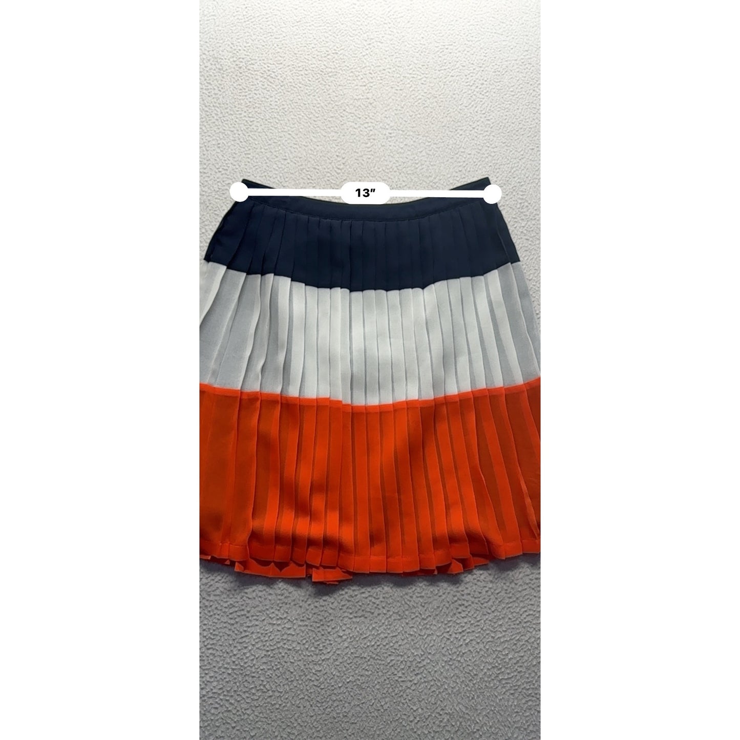 Banana Republic Color Block Pleated Skirt 0 Polyester #198B